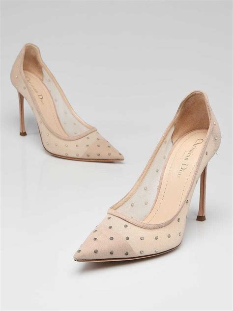 dior logo polka dott mesh heel|Dior Christian Dior D.